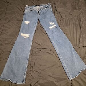 Distressed Blue Women's Jeans